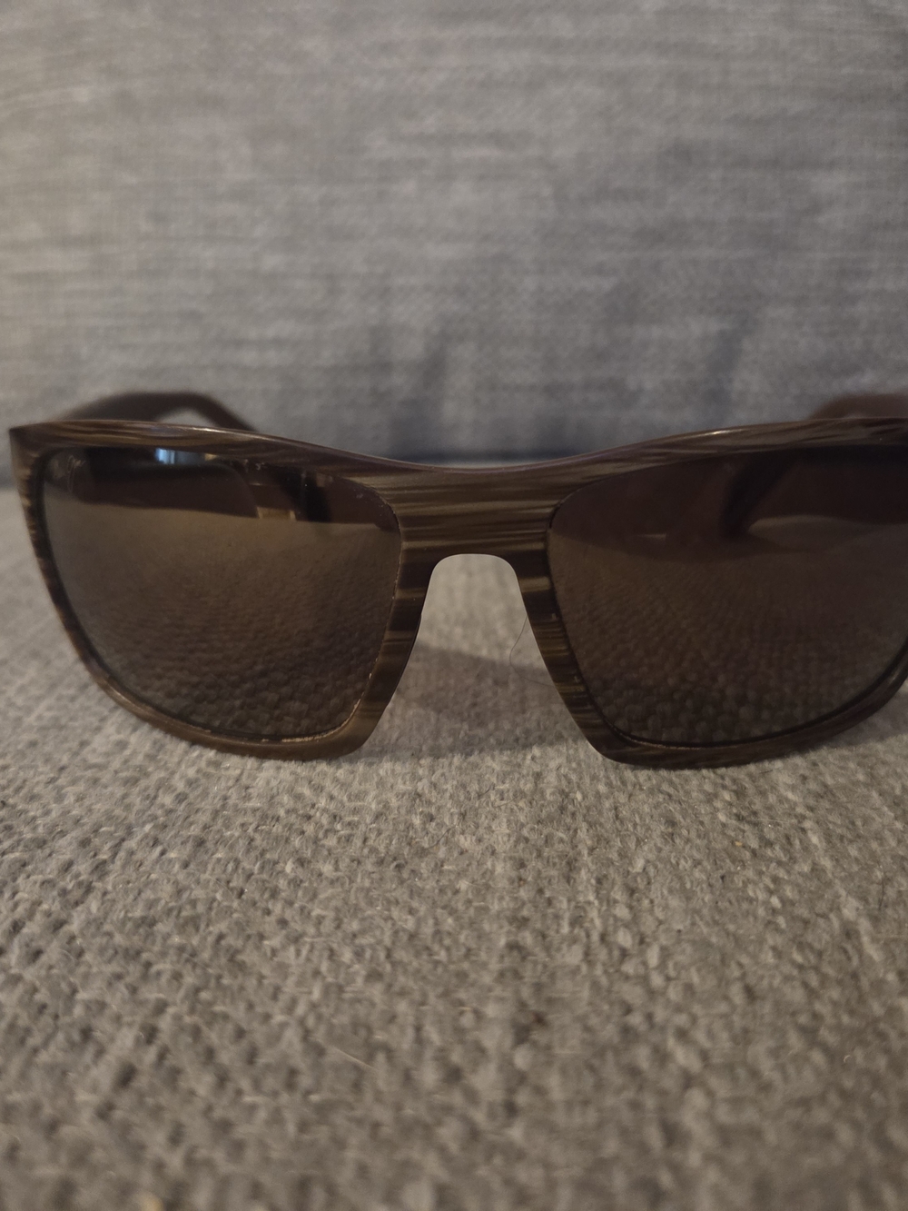 Maui Jim Brown Wood-Pattern Polarized Sunglasses
